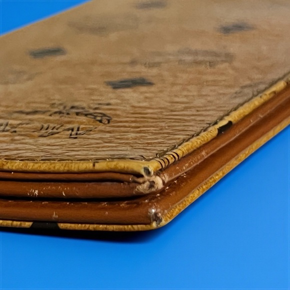 MCM Cognac Visetos Bifold Wallet - Picture 8 of 9